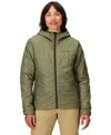 Marmot Women's Quilt Long Sleeve Fixed Hoodie In Green
