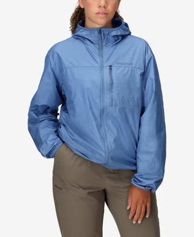 Marmot Women's Superalloy Bio Wind Hooded Collar Jackets In Rain Cloud