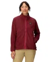 Marmot Women's Upward Long Sleeve Fleece Jacket In Burgundy