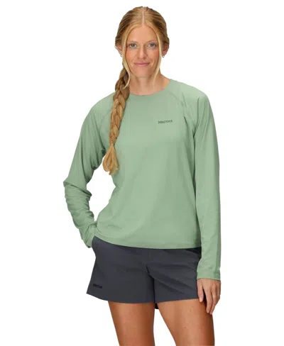 Marmot Women's Windridge Long Sleeve Shirt In Agate Green
