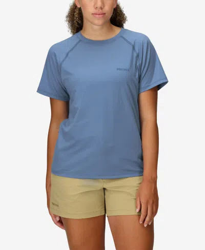 Marmot Women's Windridge Short Sleeve Crewneck Shirt In Rain Cloud