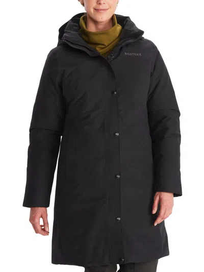 Marmot Womens Insulated Polyester Parka Coat In Black
