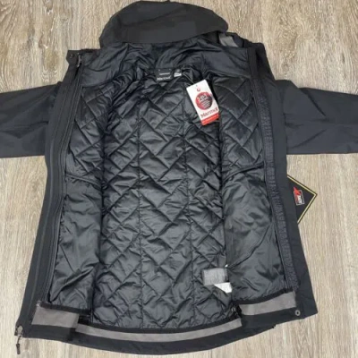 Pre-owned Marmot Womens Minimalist Component Black 3 In 1 Insulated Puffer Jacket Size S