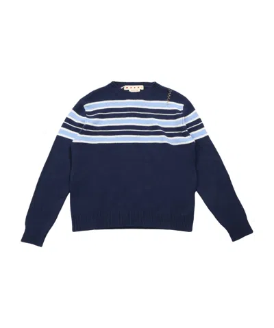 MARNI MARNI - MEN WOOL BLEND STRIPED SWEATER