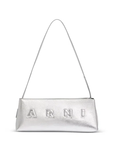 Marni エンボスパフィレザー ショルダーバッグ