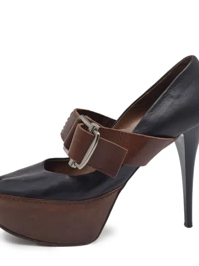 Pre-owned Marni 120mm Leather Pumps