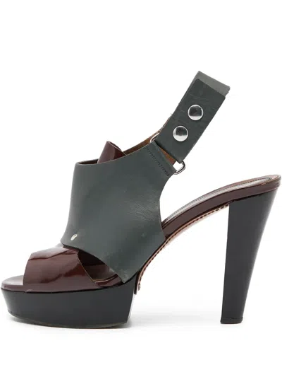 Pre-owned Marni 120mm Panelled Sandals