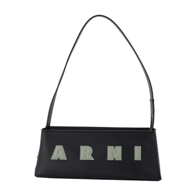 Marni Museo Shoulder Bag  Leather Black