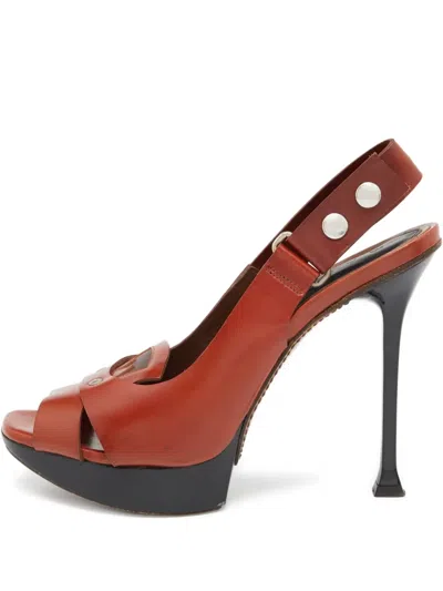 Pre-owned Marni 130mm Leather Heeled Sandals