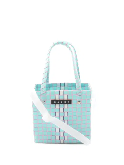 Pre-owned Marni 20's Woven Tote Bag