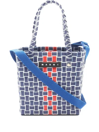 Pre-owned Marni 20's Woven Tote Bag