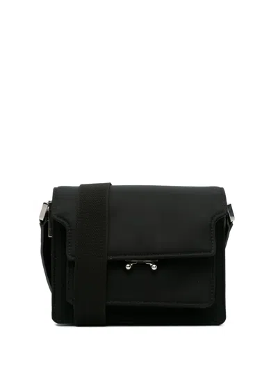 Pre-owned Marni 2010-2023 Mini Nylon Trunk Crossbody Bag In Black