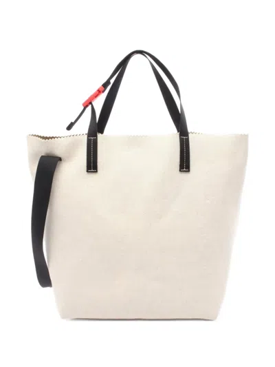 Pre-owned Marni 2010s Canvas Tote Bag In Neutral