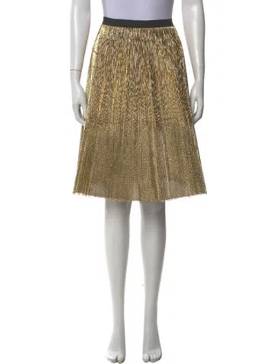 Pre-owned Marni 2013 Knee-length Skirt In Gold