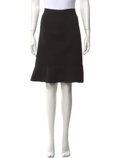 Pre-owned Marni 2013 Midi Length Skirt In Black