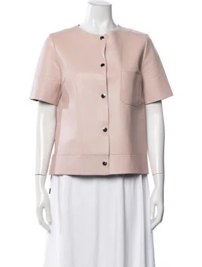 Pre-owned Marni 2014 Leather Jacket In Pink