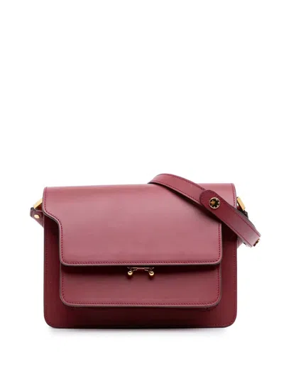 Pre-owned Marni 2015-2025 Medium Leather Trunk Crossbody Bag