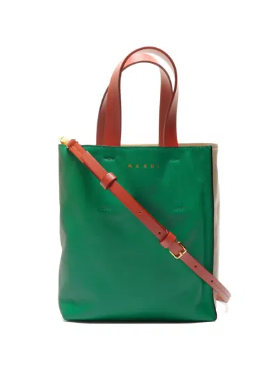 Pre-owned Marni 2015-2025 Museo Tote Bag In Green