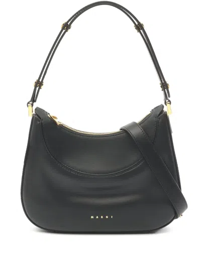 Pre-owned Marni 2020s Milano Shoulder Bag In Black