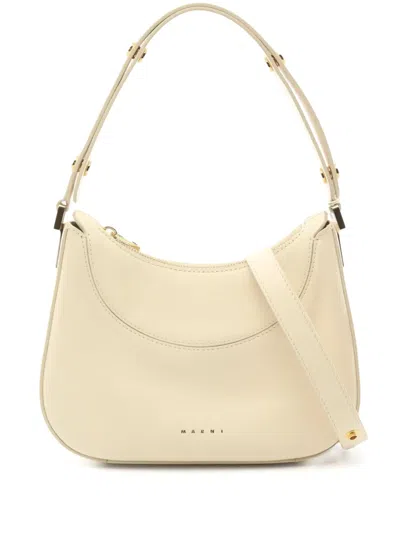 Pre-owned Marni 2020s Milano Shoulder Bag In Neutrals