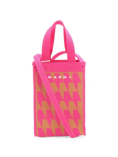 Pre-owned Marni 2020s Nano Shopping Tote Bag In Pink