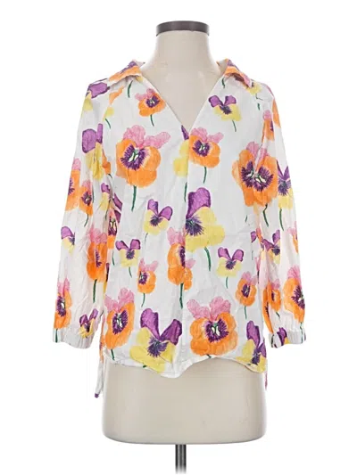 Pre-owned Marni 3/4 Sleeve Blouse In White