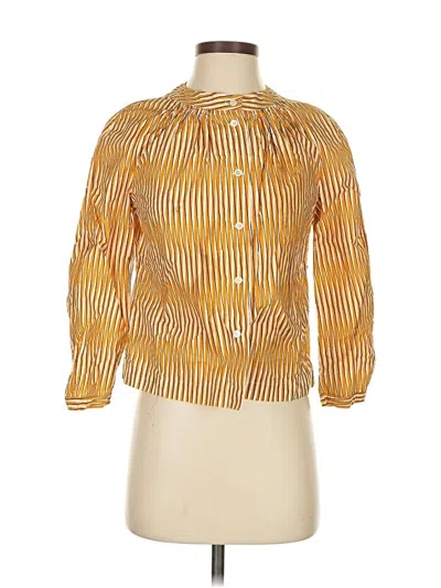 Pre-owned Marni 3/4 Sleeve Button Down Shirt In Yellow