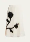 Marni Midirock Mit Applikationen In Offwhite