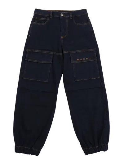 Marni Kids' 5 Pockets In Blue