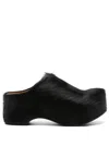 Marni 50 Long-hair Calfskin Clogs