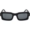 Marni 51mm Rectangular Sunglasses In Black