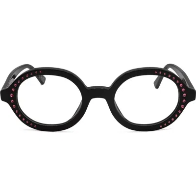 Marni 51mm Round Reading Glasses In Black