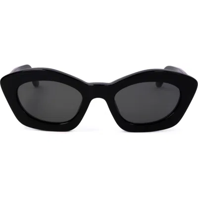 Marni 53mm Cat Eye Sunglasses In Black