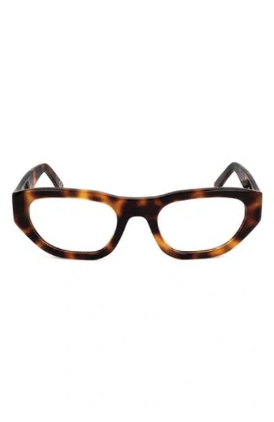 Marni 53mm Rectangular Reading Glasses In Brown