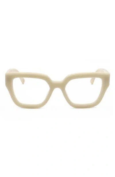 Marni 53mm Square Reading Glasses In White