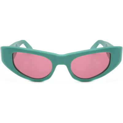 Marni 53mm Wrap Sunglasses In Multi