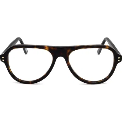 Marni 55mm Aviator Reading Glasses In Brown