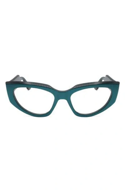 Marni 55mm Cat Eye Reading Glasses In Blue