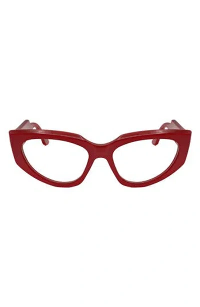 Marni 55mm Cat Eye Reading Glasses In Red