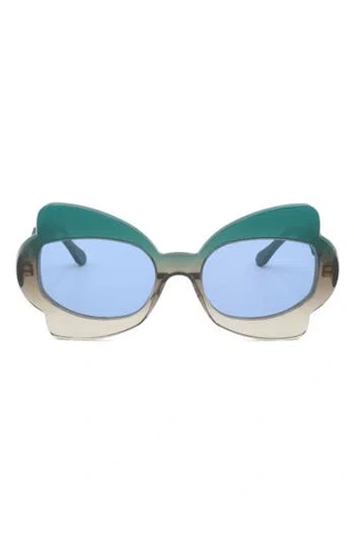 Marni 56mm Butterfly Sunglasses