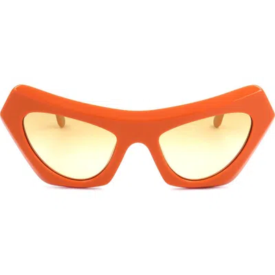 Marni 56mm Cat Eye Sunglasses In Orange