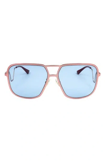 Marni 58mm Aviator Sunglasses