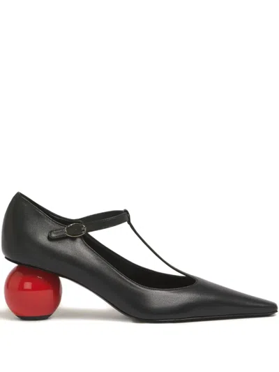 MARNI 60MM T-BAR SPHERICAL-HEEL PUMPS
