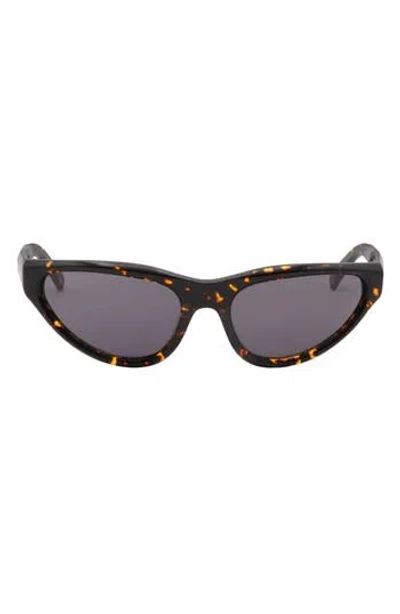 Marni 60mm Wrap Oval Sunglasses