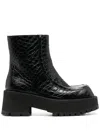 Marni Zip Booties In Black