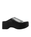 Marni 75mm Wedge Leather Sandals In Black