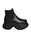 Marni 80mm Leather Ankle Boots In Black
