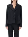 Marni A-line Cady Blazer In Black