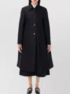 Marni Minimalist Black Cotton Raincoat For Women