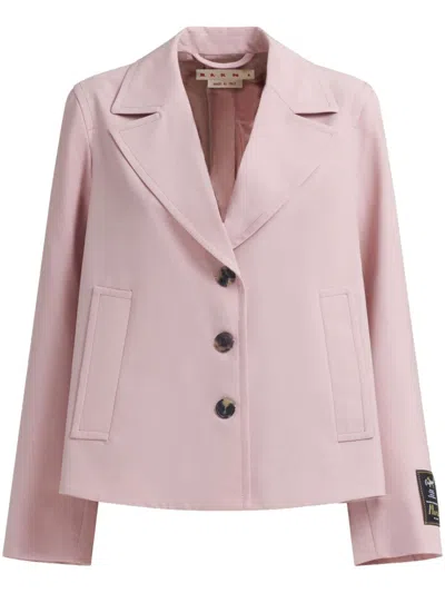 Marni A-line Jacket In Pink